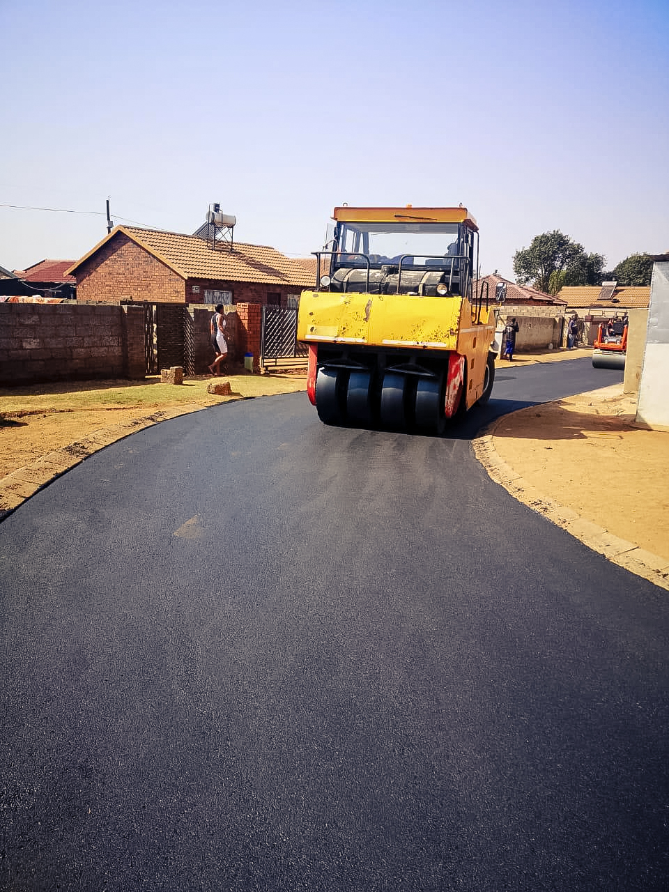 Tar and asphalt surfacing project