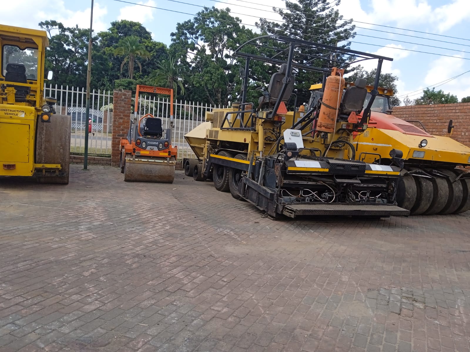 Road surfacing work